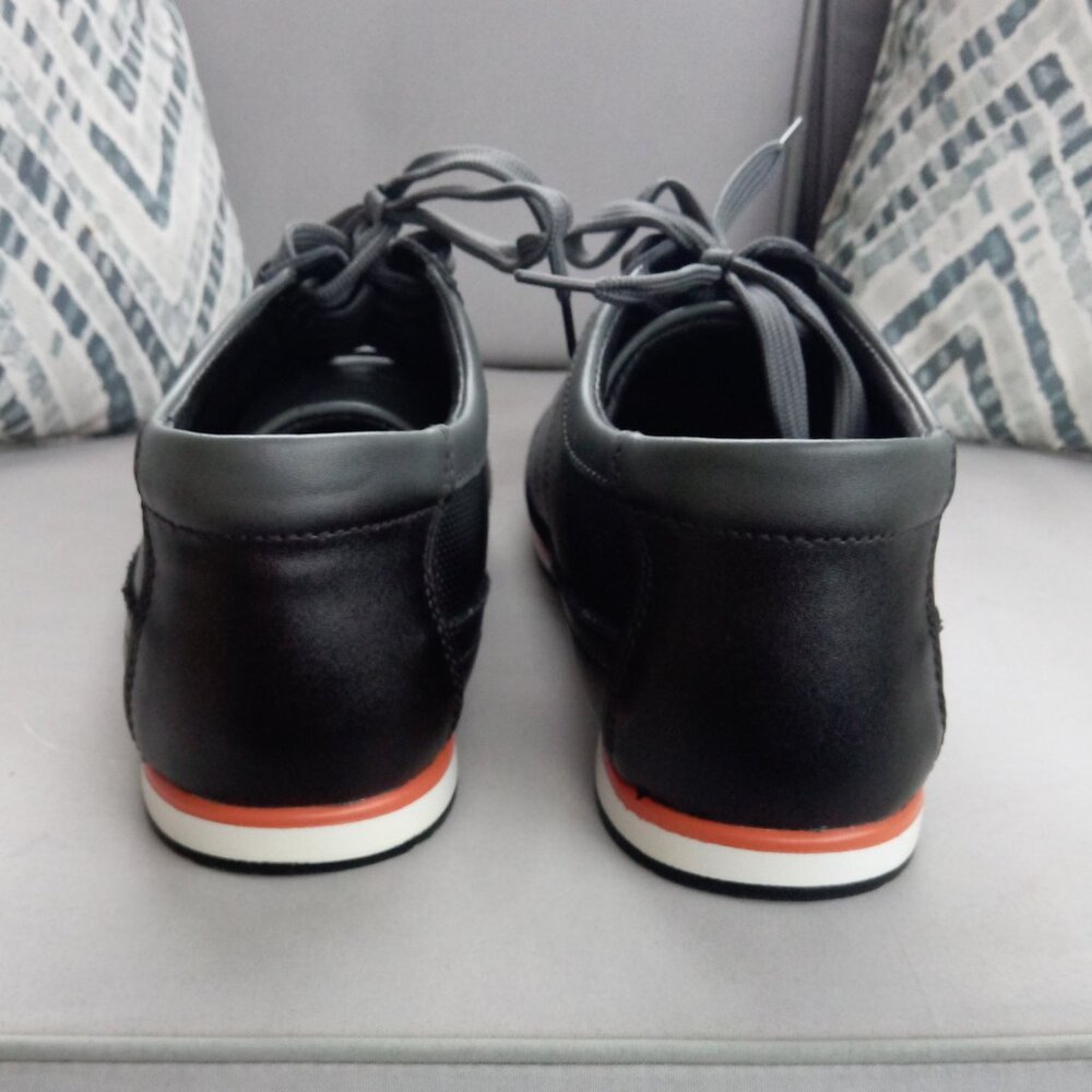 Nielsen and Christiansen grey/black leather sneakers sz 43 sz 9.5-10 - Picture 5 of 13